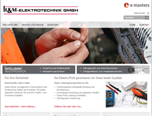 Tablet Screenshot of hm-elektrotechnik.de